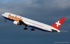 Boeing 767-3Q8ER | HB-ISE | Belair Airlines | Z&UUML;RICH (LSZH/ZRH) 25.12.2004