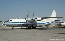 Antonov An 12BP | EX-025 | Air Victory  |  This aircraft still sports the colours of its first operator - Aeroflot | SHARJAH (OMSJ/SHJ) 10.10.2004