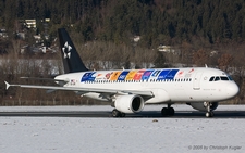 Airbus A320-214 | OE-LBR | Austrian Arrows  |  Star Alliance c/s | INNSBRUCK-KRANEBITTEN (LOWI/INN) 08.01.2005