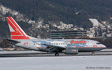 Boeing 737-6Z9 | OE-LNM | Austrian Airlines  |  Promoting Tyrol | INNSBRUCK-KRANEBITTEN (LOWI/INN) 05.02.2005