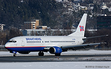 Boeing 737-405 | LN-BRQ | Braathens | INNSBRUCK-KRANEBITTEN (LOWI/INN) 05.02.2005