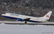 Boeing 737-405 | LN-BUF | Braathens | INNSBRUCK-KRANEBITTEN (LOWI/INN) 07.01.2006
