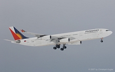 Airbus A340-313X | F-OHPM | Philippine Air Lines | Z&UUML;RICH (LSZH/ZRH) 25.01.2007