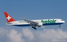 Boeing 767-3Q8ER | HB-ISE | Belair Airlines | Z&UUML;RICH (LSZH/ZRH) 26.01.2007
