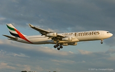 Airbus A340-313X | A6-ERP | Emirates Airline | Z&UUML;RICH (LSZH/ZRH) 16.06.2007