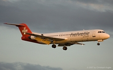 Fokker 100 | HB-JVC | Helvetic Airways | Z&UUML;RICH (LSZH/ZRH) 16.06.2007