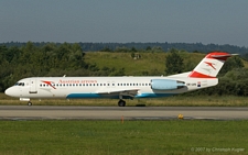 Fokker 100 | OE-LVK | Austrian Arrows | Z&UUML;RICH (LSZH/ZRH) 01.08.2007
