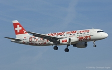 Airbus A320-214 | HB-IJM | Swiss International Air Lines  |  UEFA Euro 2008 stickers | Z&UUML;RICH (LSZH/ZRH) 24.01.2008