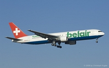 Boeing 767-3Q8ER | HB-ISE | Belair Airlines | Z&UUML;RICH (LSZH/ZRH) 03.02.2008