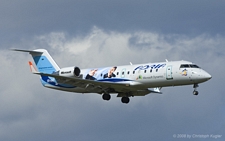 Bombardier CRJ 200LR | S5-AAE | Adria Airways  |  Microsoft Dynamics c/s | Z&UUML;RICH (LSZH/ZRH) 13.04.2008