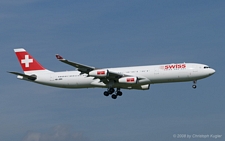 Airbus A340-313X | HB-JMN | Swiss International Air Lines | Z&UUML;RICH (LSZH/ZRH) 02.09.2008