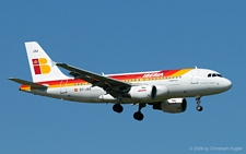 Airbus A319-111 | EC-JXA | Iberia | Z&UUML;RICH (LSZH/ZRH) 01.08.2009