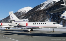 Dassault Falcon 50EX | P4-JET | untitled (Global Jet Luxembourg) | SAMEDAN (LSZS/SMV) 20.12.2009
