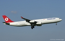 Airbus A340-313X | TC-JIK | Turkish Airlines | Z&UUML;RICH (LSZH/ZRH) 21.08.2010