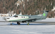 Pilatus PC-12/45 | LX-SKY | untitled (LuxemBird) | SAMEDAN (LSZS/SMV) 13.02.2010