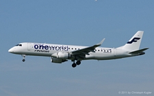 Embraer ERJ-190LR | OH-LKN | Finnair  |  Oneworld sticker | Z&UUML;RICH (LSZH/ZRH) 26.08.2011