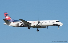SAAB 2000 | HB-IZZ | Darwin Airlines  |  Banca della Svizzera Italiana (BSI) stickers | Z&UUML;RICH (LSZH/ZRH) 21.10.2012