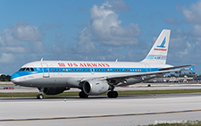Airbus A319-132 | N744P | US Airways  |  Retro c/s | FORT LAUDERDALE-HOLLYWOOD (KFLL/FLL) 07.12.2013