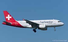 Airbus A319-112 | HB-JVK | Helvetic Airways | Z&UUML;RICH (LSZH/ZRH) 04.08.2013