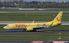 Boeing 737-8K5 | D-AHFT | TUIfly  |  Albrecht Dürer Airport Nürnberg sticker | D&UUML;SSELDORF (EDDL/DUS) 09.04.2016