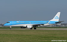 Embraer ERJ-190STD | PH-EZH | KLM Cityhopper | AMSTERDAM-SCHIPHOL (EHAM/AMS) 10.04.2016