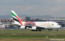 Airbus A380-861 | A6-EUB | Emirates Airline  |  Paris St. Germain sticker | FRANKFURT (EDDF/FRA) 14.04.2018