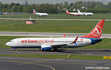 Boeing 737-8HC | TC-SNT | AtlasGlobal  |  Hybrid color scheme | D&UUML;SSELDORF (EDDL/DUS) 20.04.2018