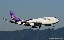 Boeing 747-4D7 | HS-TGF | Thai Airways International | Z&UUML;RICH (LSZH/ZRH) 12.08.2018