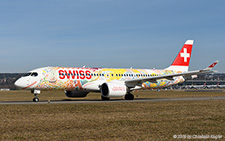 Bombardier CSeries 300 | HB-JCA | Swiss Global Airlines  |  Fête des Vignerons 2019 cs | Z&UUML;RICH (LSZH/ZRH) 23.02.2019