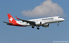 Embraer ERJ-190LR | HB-JVT | Helvetic Airways | Z&UUML;RICH (LSZH/ZRH) 19.04.2019