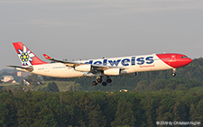 Airbus A340-313X | HB-JMF | Edelweiss Air | Z&UUML;RICH (LSZH/ZRH) 04.06.2019