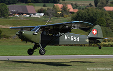 Piper PA-18-150 Super Cub | HB-PAY | private  |  former V-654 of Swiss Air Force | LANGENTHAL BLEIENBACH (LSPL/---) 04.09.2022