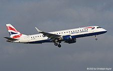 Embraer ERJ-190LR | G-LCAH | BA CityFlyer | Z&UUML;RICH (LSZH/ZRH) 19.01.2022