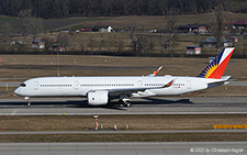 Airbus A350-941 | D-AAEU | Philippine Air Lines  |  Flown by Lufthansa Technik pilots to Shannon for repaint | Z&UUML;RICH (LSZH/ZRH) 12.02.2022
