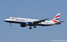 Embraer ERJ-190LR | G-LCAG | BA CityFlyer | Z&UUML;RICH (LSZH/ZRH) 25.07.2022