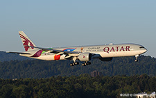 Boeing 777-3DZER | A7-BAX | Qatar Airways  |  FIFA world cup 2022 cs | Z&UUML;RICH (LSZH/ZRH) 13.08.2022