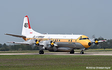 Lockheed L.188C Electra | C-FLXT | Air Spray | RED DEER INDUSTRIAL APT (CYQF/YQF) 21.07.2023