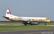 Lockheed L.188C Electra | C-FLXT | Air Spray | RED DEER INDUSTRIAL APT (CYQF/YQF) 21.07.2023