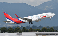 Boeing 737 MAX 8 | C-FTHF | Lynx Air  |  Paws painted on the fuselage | VANCOUVER INTL. (CYVR/YVR) 06.09.2023