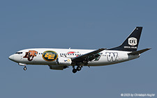 Boeing 737-36N | C-GCNO | Canadian North  |  Painted in the Canadian Football League special colours | CALGARY INTL. (CYYC/YYC) 18.07.2023