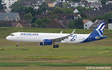 Airbus A321-271nx | SX-NAM | Aegean Airlines  |  with 25 years sticker | Z&UUML;RICH (LSZH/ZRH) 15.06.2024