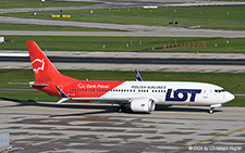 Boeing 737 MAX 8 | SP-LVG | LOT Polish Airlines  |  Bank Pekao special cs | Z&UUML;RICH (LSZH/ZRH) 11.10.2024