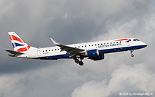 Embraer ERJ-190SR | G-LCYP | British Airways (BA CityFlyer) | Z&UUML;RICH (LSZH/ZRH) 04.12.2024