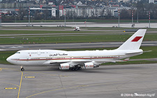 Boeing 747-4F6 | A9C-HAK | Bahrain Royal Flight | Z&UUML;RICH (LSZH/ZRH) 11.12.2024