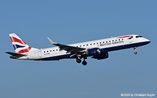 Embraer ERJ-190LR | G-LCAH | BA CityFlyer | Z&UUML;RICH (LSZH/ZRH) 26.12.2024