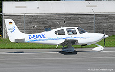 Cirrus SR20 | D-EMKK | private  |  This Cirrus SR20 is departing runway 04 for a flight to the Mediterranen Sea. | DORNBIRN HOHENEMS (LOIH/HOH) 07.08.2025
