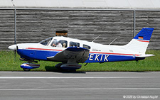 Piper PA-28 Archer II | D-EKIK | private  |  This Piper PA-28 Archer II is taxing for holding point runway 04 at Hohenems. | DORNBIRN HOHENEMS (LOIH/HOH) 07.08.2025