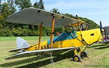 De Havilland DH.82A Tiger Moth | G-ANKK | private  |  This DH.82A Tiger Moth was built in 1940 for the RAF as T5854. In 1953,it became G-ANKK and is still going strong. | LANGENTHAL BLEIENBACH (LSPL/---) 07.09.2025