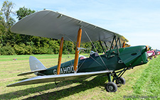 De Havilland DH.82A Tiger Moth | G-AHOO | private  |  This DH.82A Tiger Moth was built in 1943 for the RAF as EM967. It was registered as G-AHOO on 06JUN1985, however with 86149 as construction number. | LANGENTHAL BLEIENBACH (LSPL/---) 07.09.2025