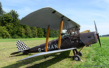 De Havilland DH.82A Tiger Moth | G-AHAN | private  |  After service with the RAF during WWII as PG644, this DH.82A Tiger Moth, was registered in France as F-BGDG and later as N90406. Since 1985, it is back in the British registry as G-AHAN. | LANGENTHAL BLEIENBACH (LSPL/---) 07.09.2025
